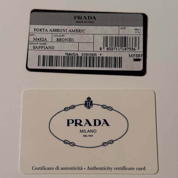 💎Prada Saffiano Bronze Wallet-EUC - Picture 4 of 15